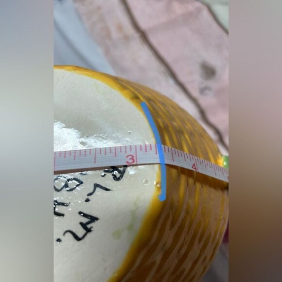 1980s Vintage Homemade Ceramic Basket EPC Spring Home Decor - Picture 8 of 9